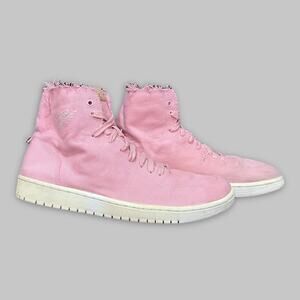 Nike Air Jordan 1 High Decon Pink Canvas Men’s Sneakers - Size 10